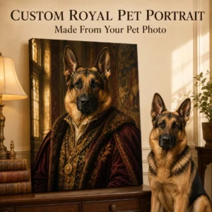 Custom Renaissance Noble Pet Portrait Canvas main product image