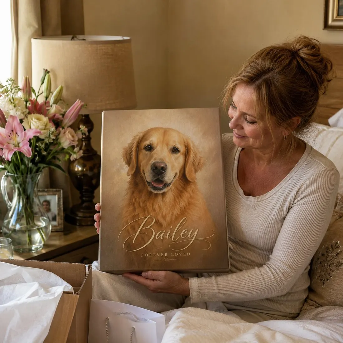 Memorial pet portrait buyer gallery