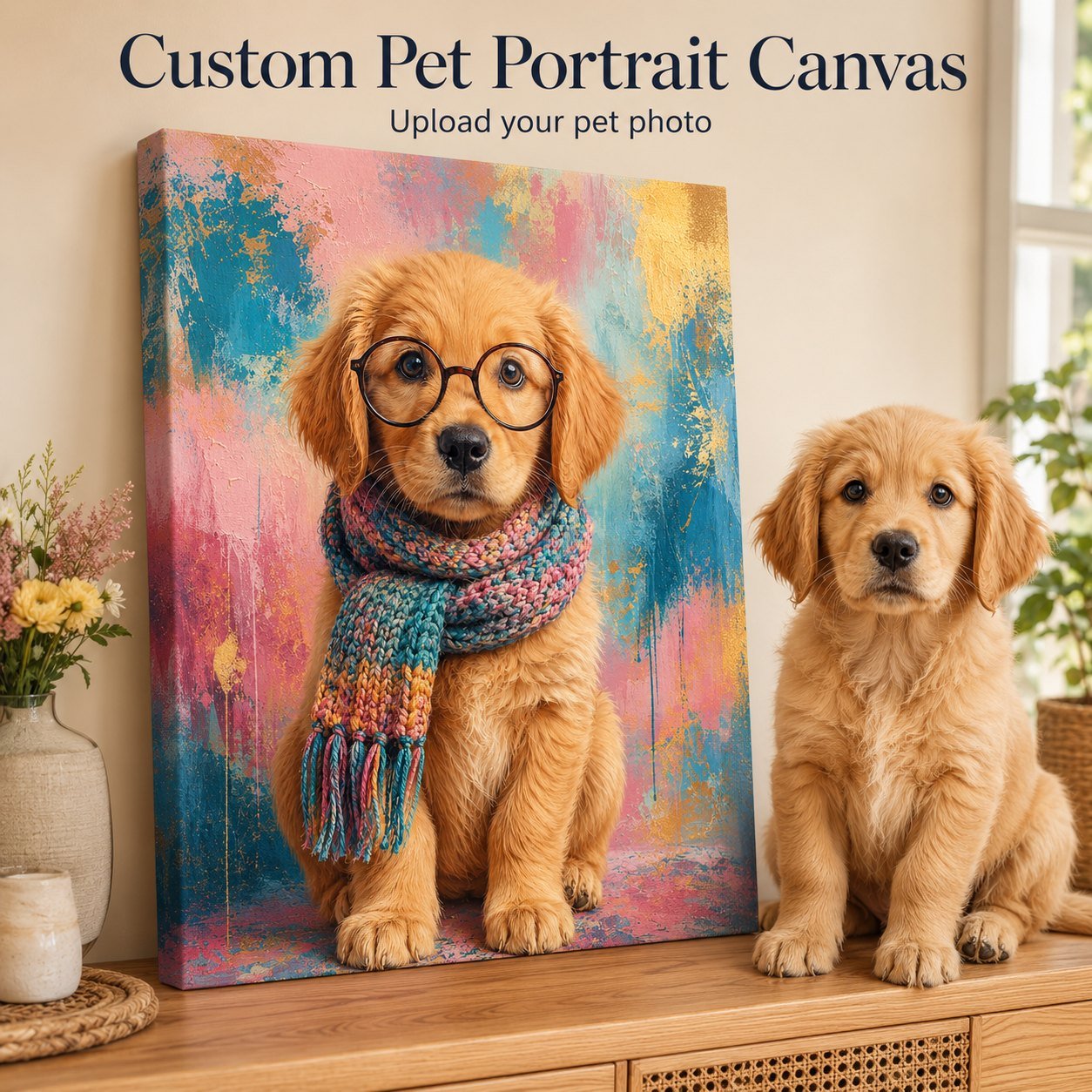 Custom Pet Portrait Canvas image 1