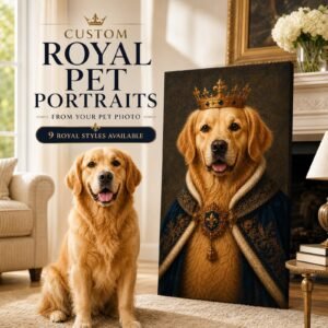 Royal Pet Portrait Canvas image 1